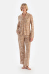 Light Pink COMBED MODAL SHIRT TROUSERS PAJAMA SET