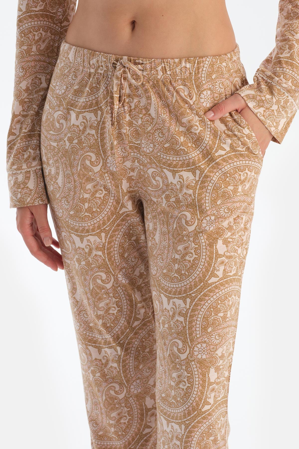 Light Pink COMBED MODAL SHIRT TROUSERS PAJAMA SET