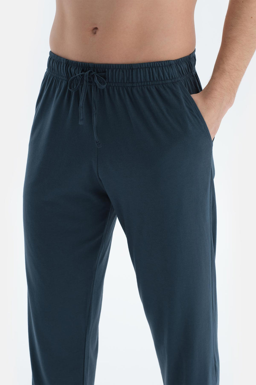 Ekru Uzun Kollu Baskı Detaylı Tişört Pantolon Pijama Takımı