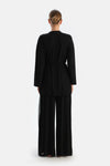 Black TULLE DETAILED BATHROBE