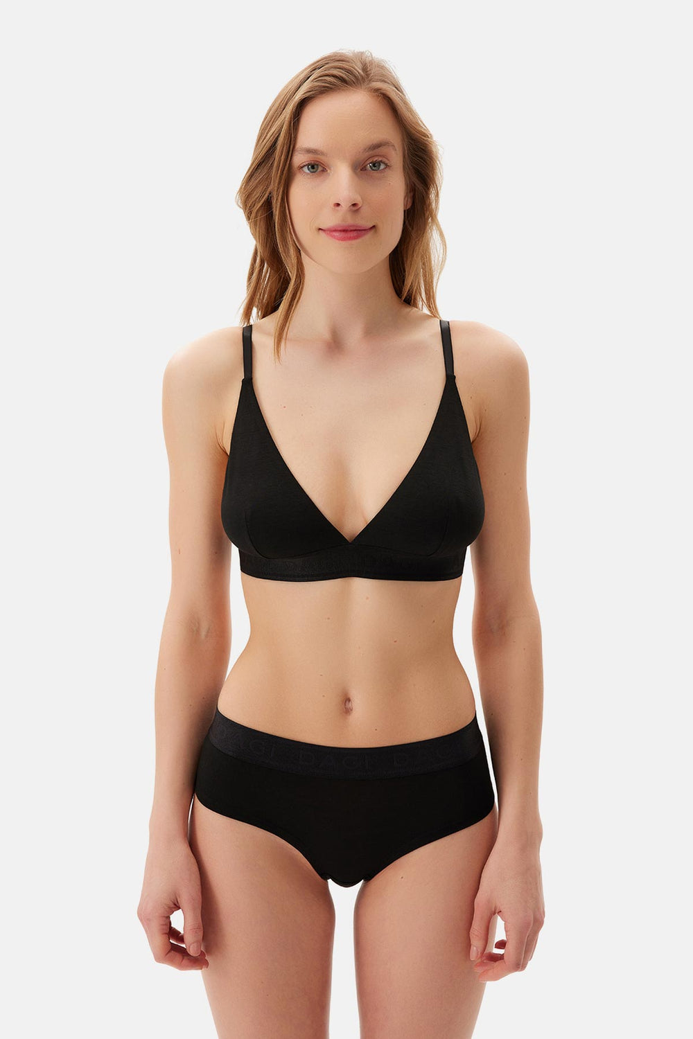Black BASIC MODAL SOFT BRA