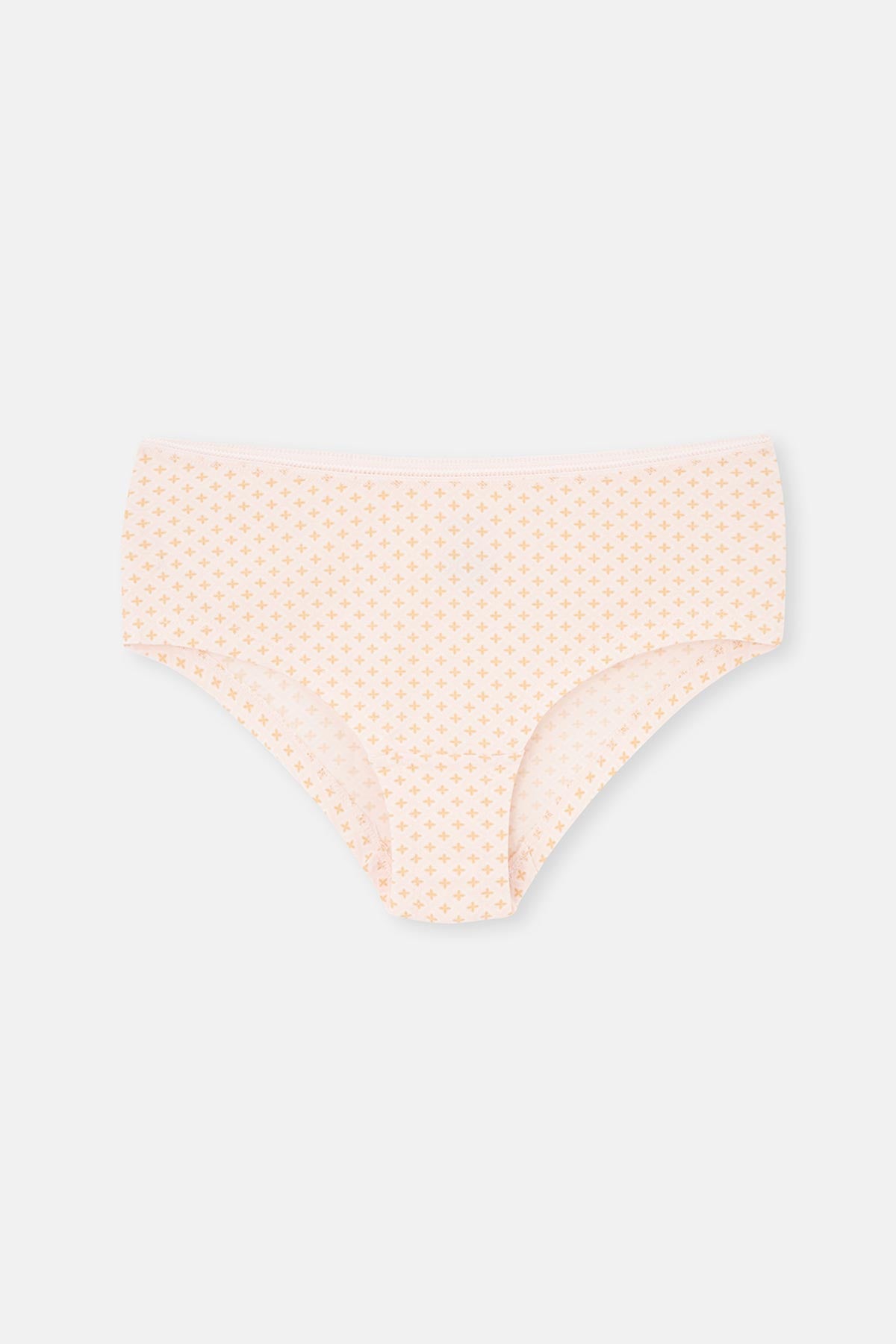 Light Salmon-Soft Pink 3-PACK PATTERNED HIPSTER PANTIES