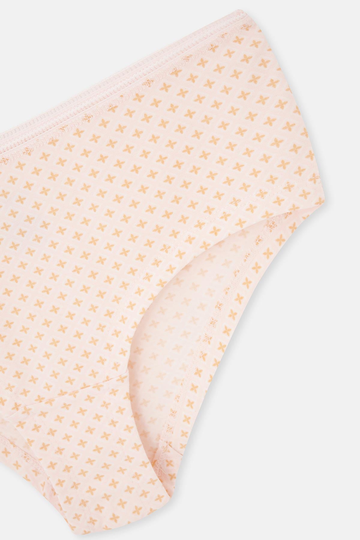 Light Salmon-Soft Pink 3-PACK PATTERNED HIPSTER PANTIES