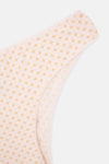 Light Salmon-Soft Pink 3-PACK PATTERNED BRAZILIAN PANTIES