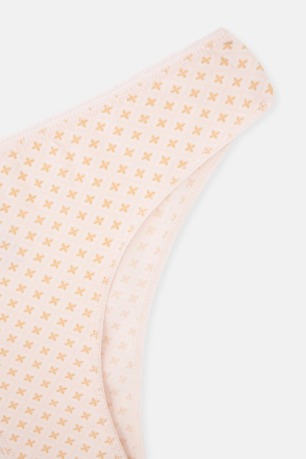Light Salmon-Soft Pink 3-PACK PATTERNED BRAZILIAN PANTIES