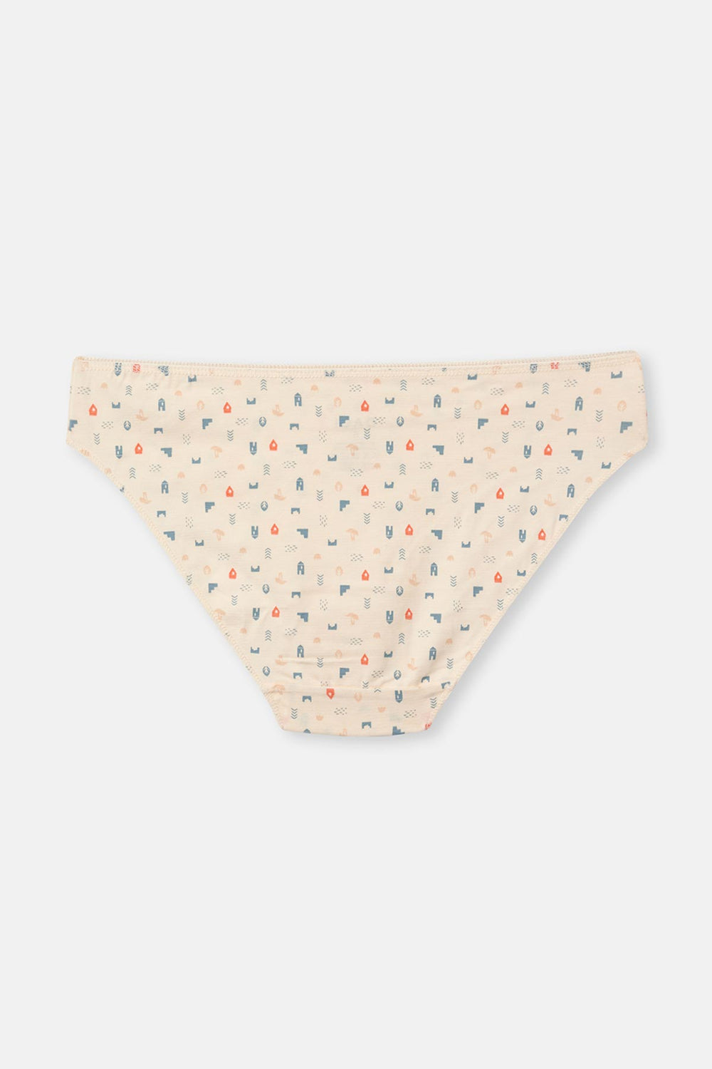 Ecru-Gray Blue-Powder 3-PACK PATTERNED BRIEF PANTIES