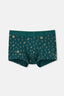 Dark Green Patterned Micro Modal Boxers