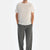 Grey STRIPED KNITTED TROUSERS