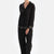 Black LACE DETAILED SATIN BRIDE TROUSERS