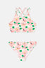 Pink HALTER COLLAR BIKINI SET