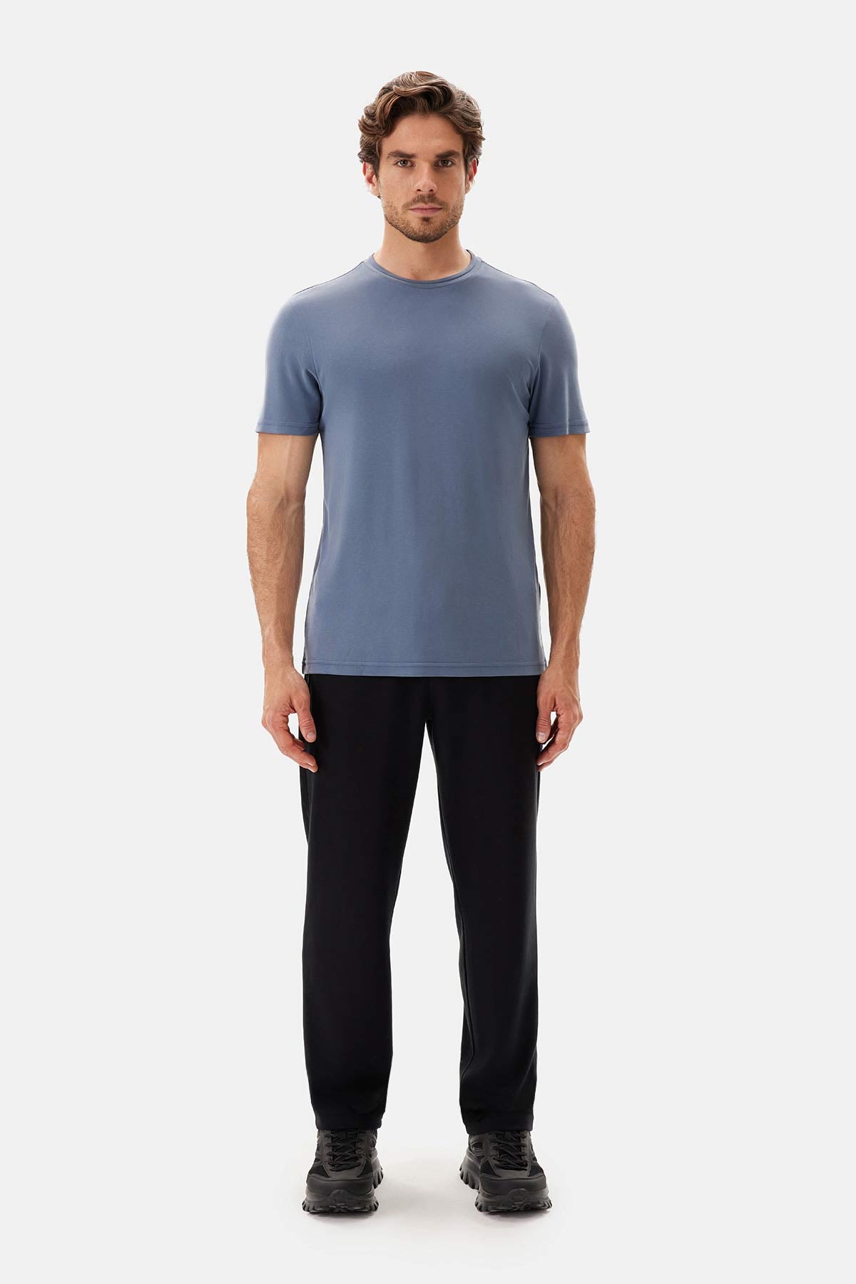 Indigo Bisiklet Yaka Kısa Kollu Regular Tişört