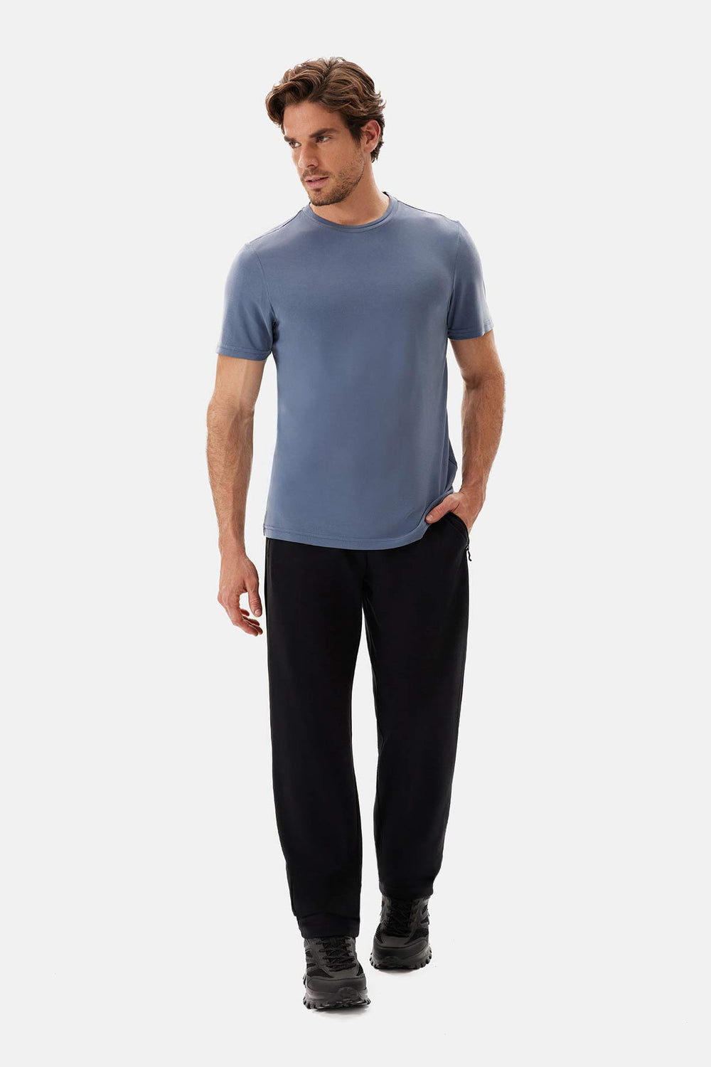 Indigo Bisiklet Yaka Kısa Kollu Regular Tişört