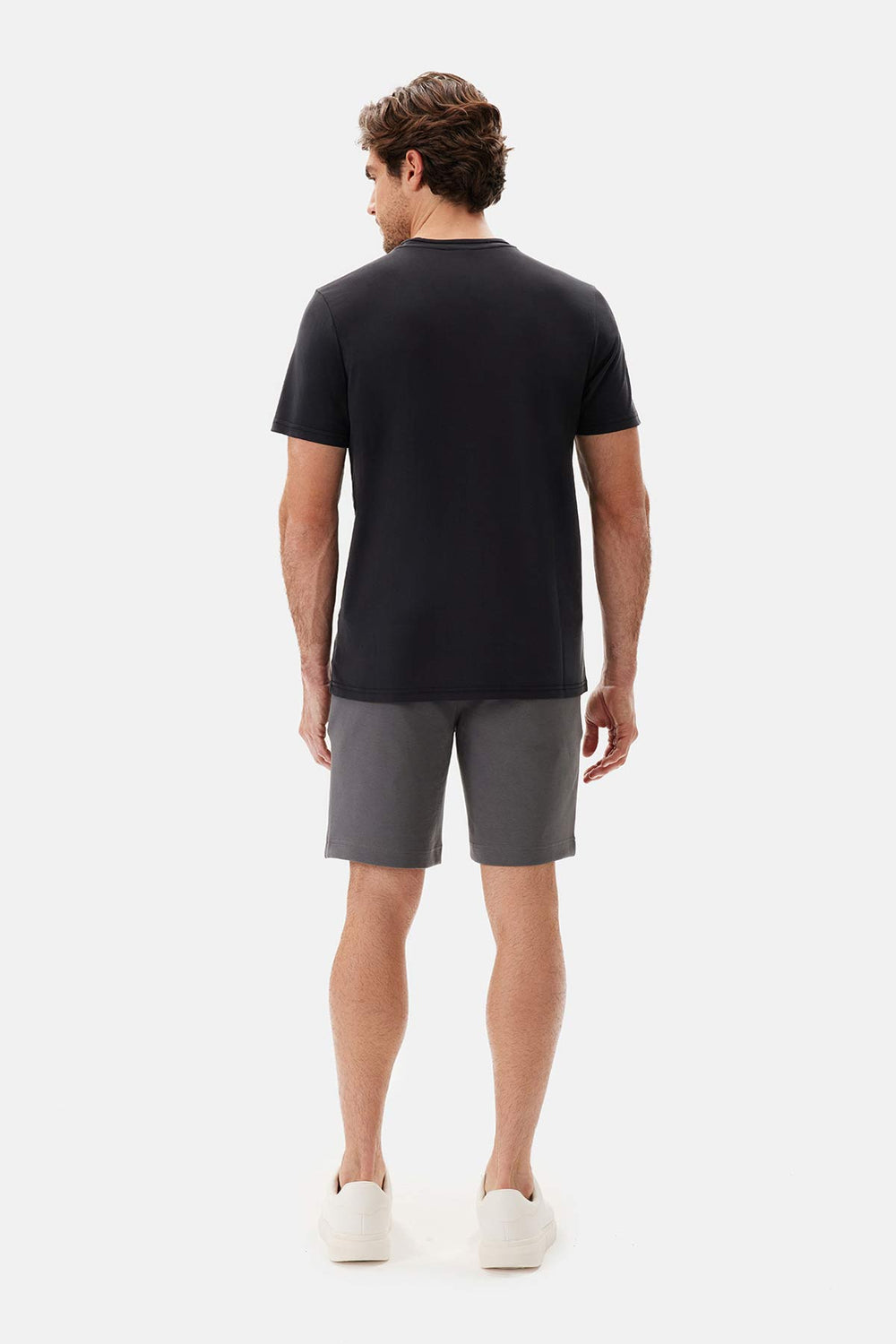 Black WOVEN STRIPED TROUSERS