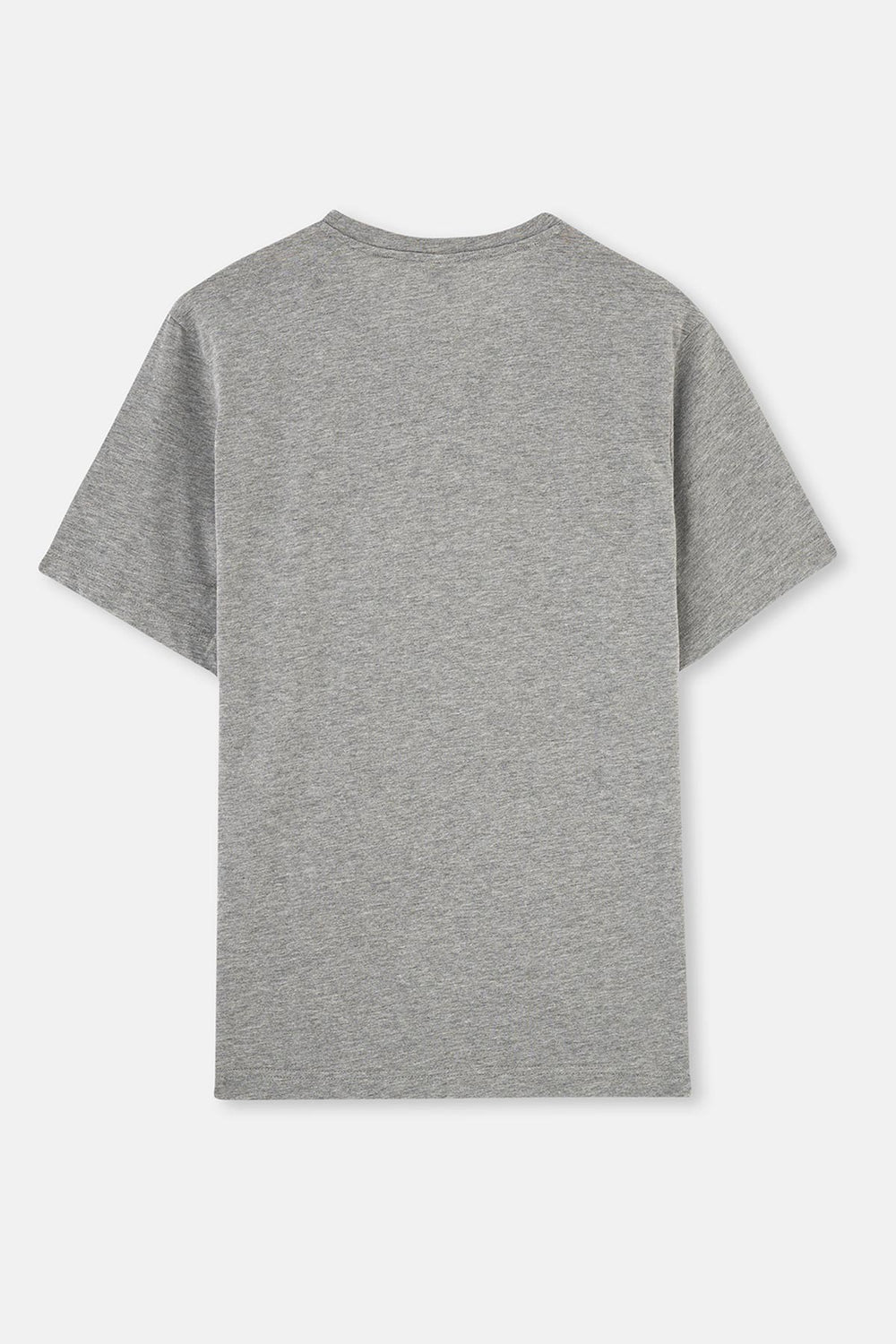Gri Melanj Bisiklet Yaka Kısa Kollu Süprem Tişört