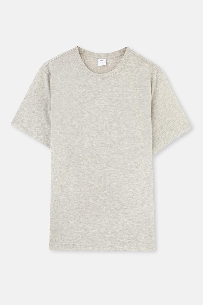 Kar Melanj Bisiklet Yaka Kısa Kollu Süprem Tişört