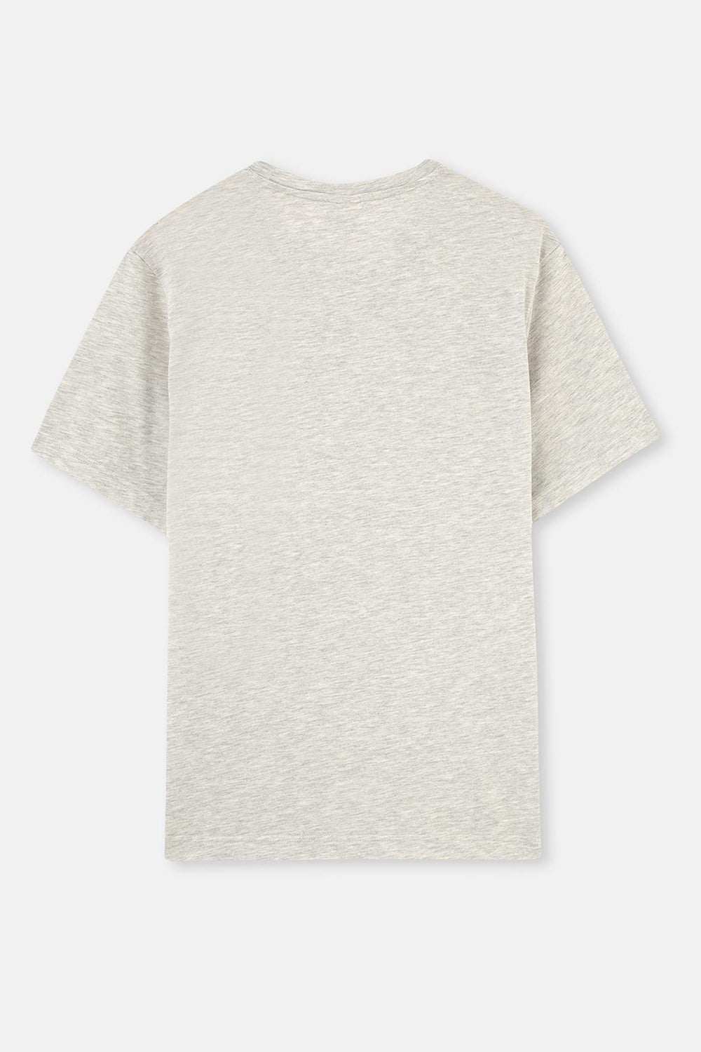 Kar Melanj Bisiklet Yaka Kısa Kollu Süprem Tişört