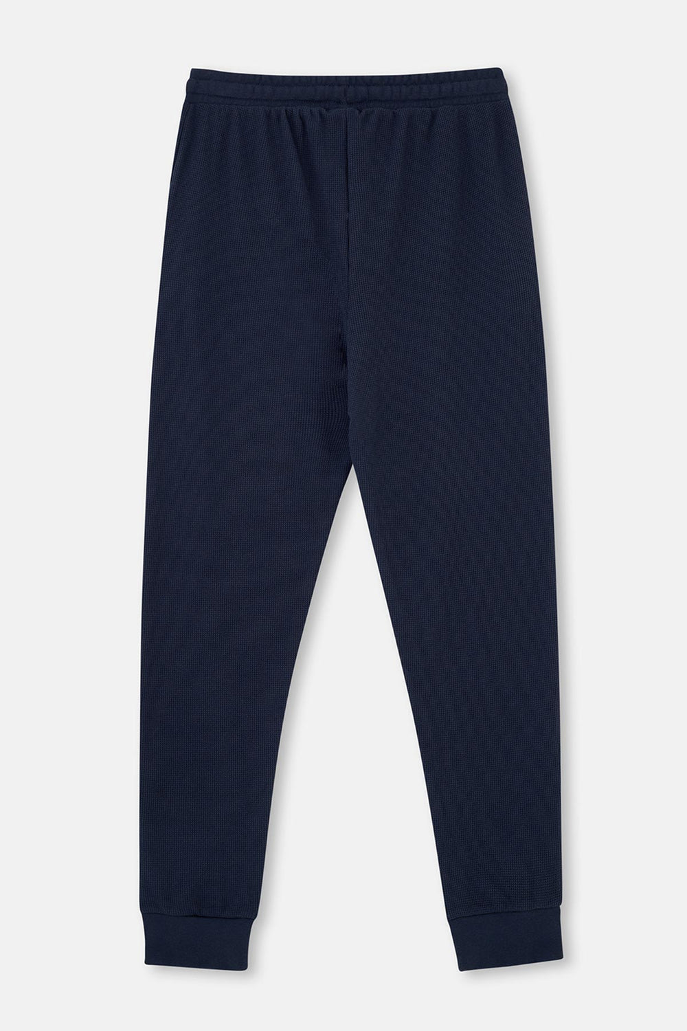 Lacivert Jogger Paça Waffle Pantolon