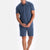 Indigo MODAL PIQUE SHORTS WITH POCKETS