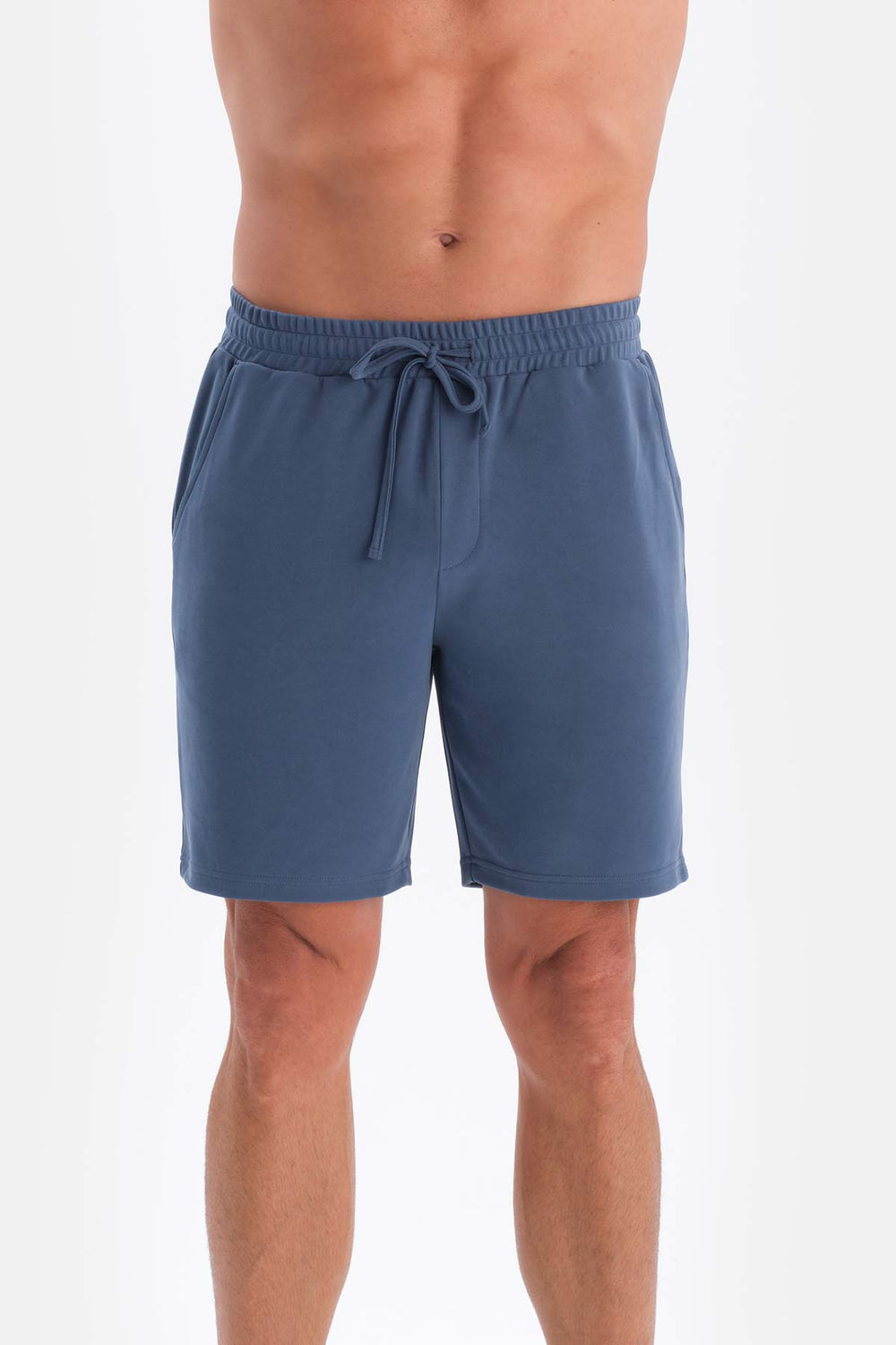 Indigo MODAL PIQUE SHORTS WITH POCKETS