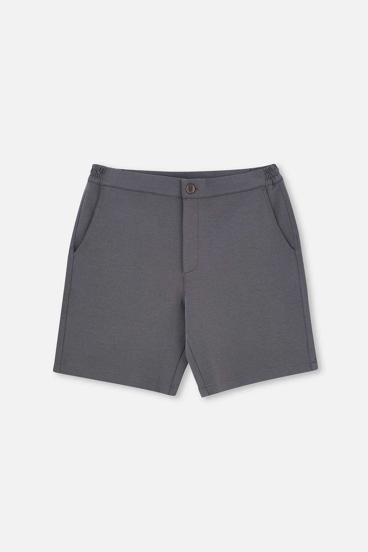 Füme Cepli Bağcıklı Şort