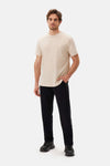 Black FLAT LEG SWEATPANTS