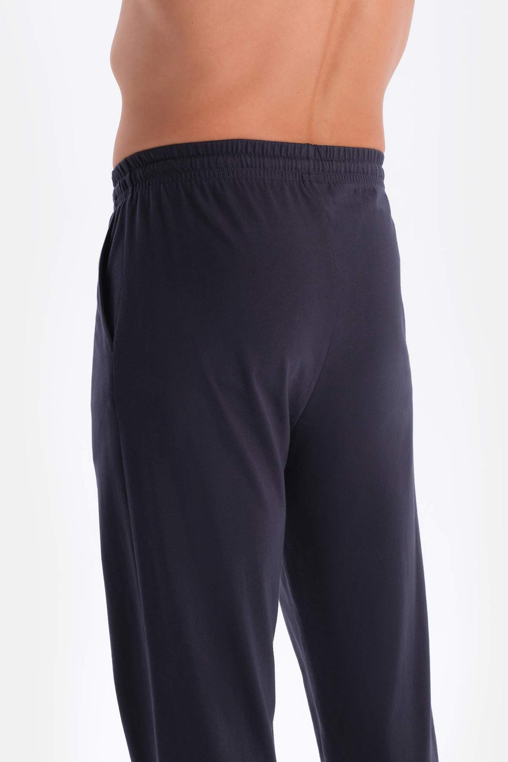 Lacivert Yarım Patlı Kısa Kollu Süprem Pijama Takımı