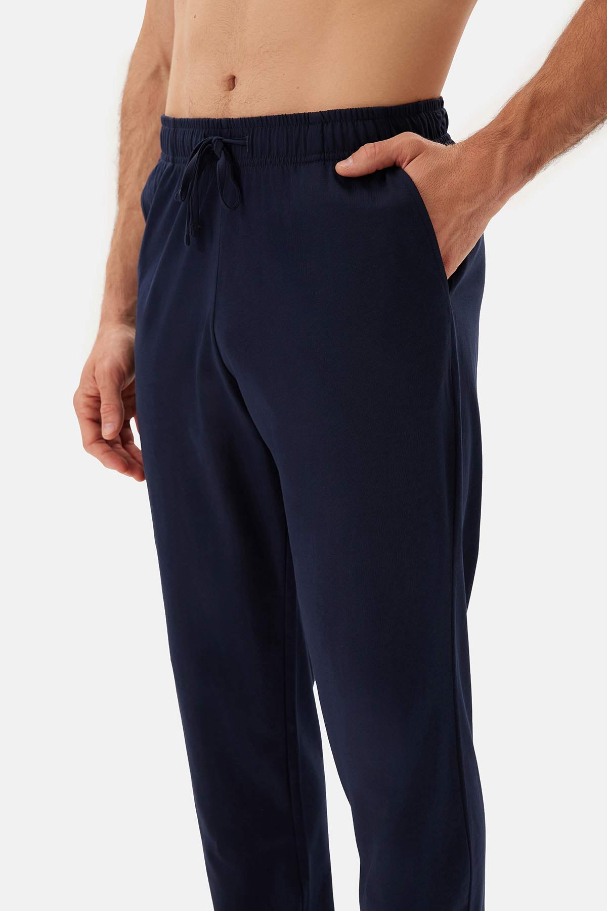 Sütlü Kahve Uzun Kollu Patlı Tişört Pantolon Pijama Takımı