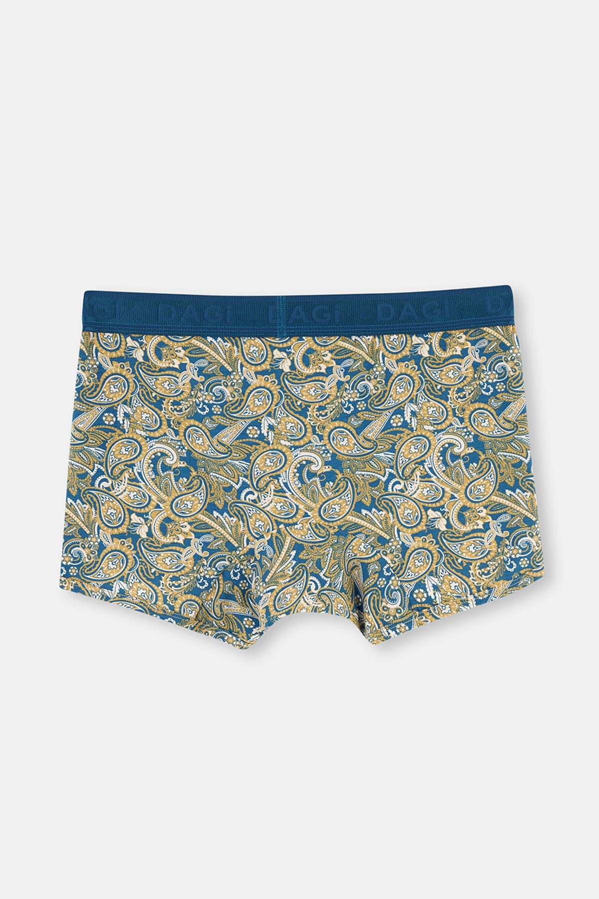 Yeşil Micro Modal Desenli 3'lü Boxer