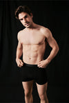 Siyah Basic Pamuk Boxer