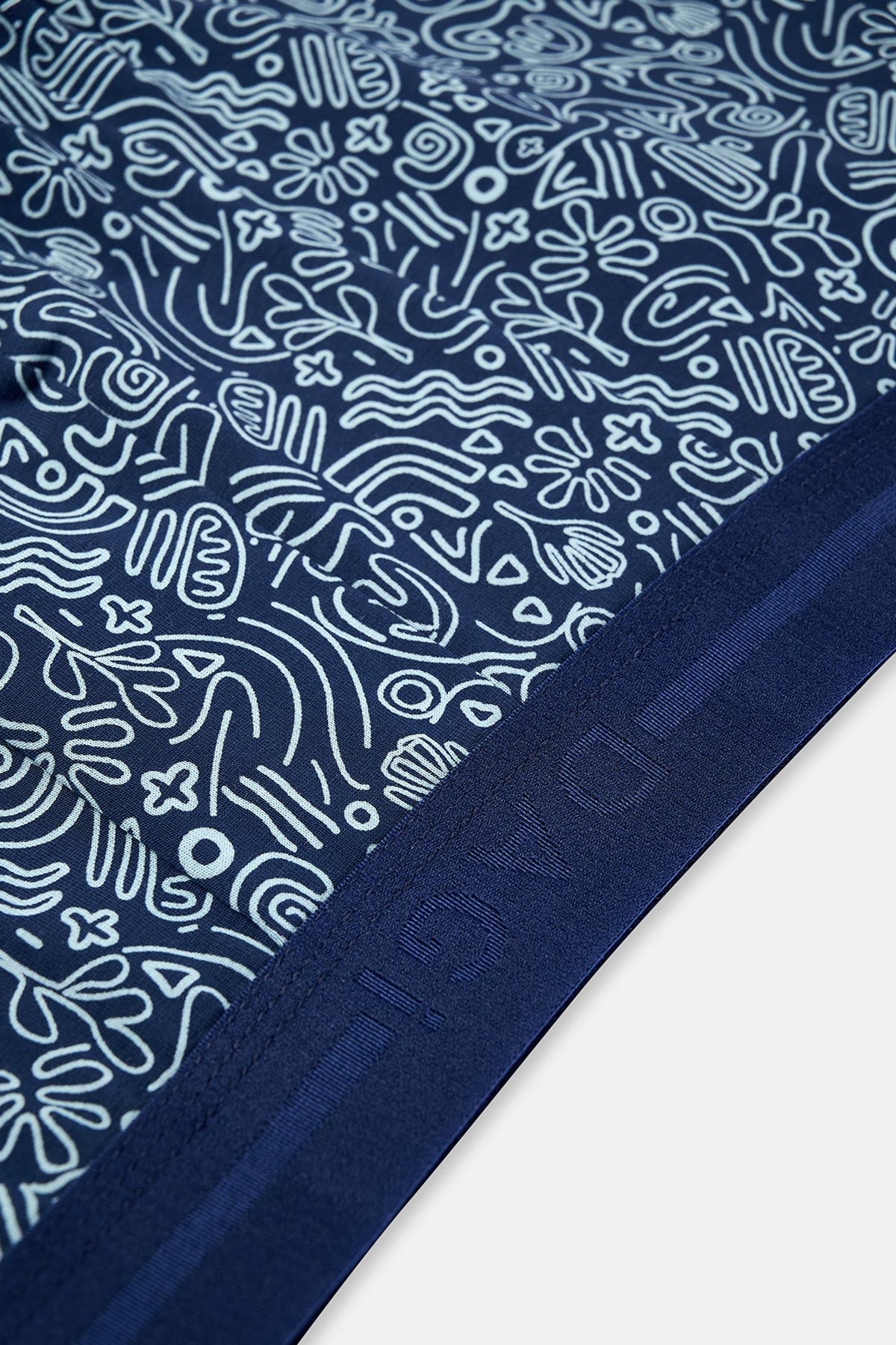 Lacivert Pamuk Desenli 2'li Boxer