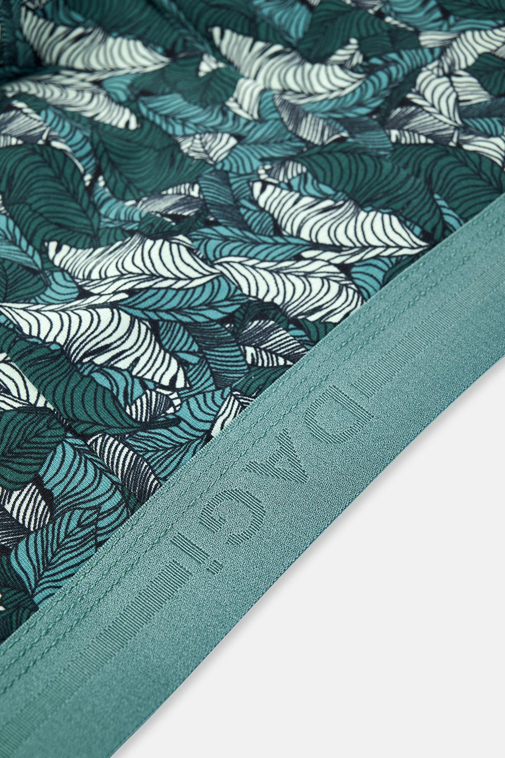 Yeşil Pamuk Desenli Boxer