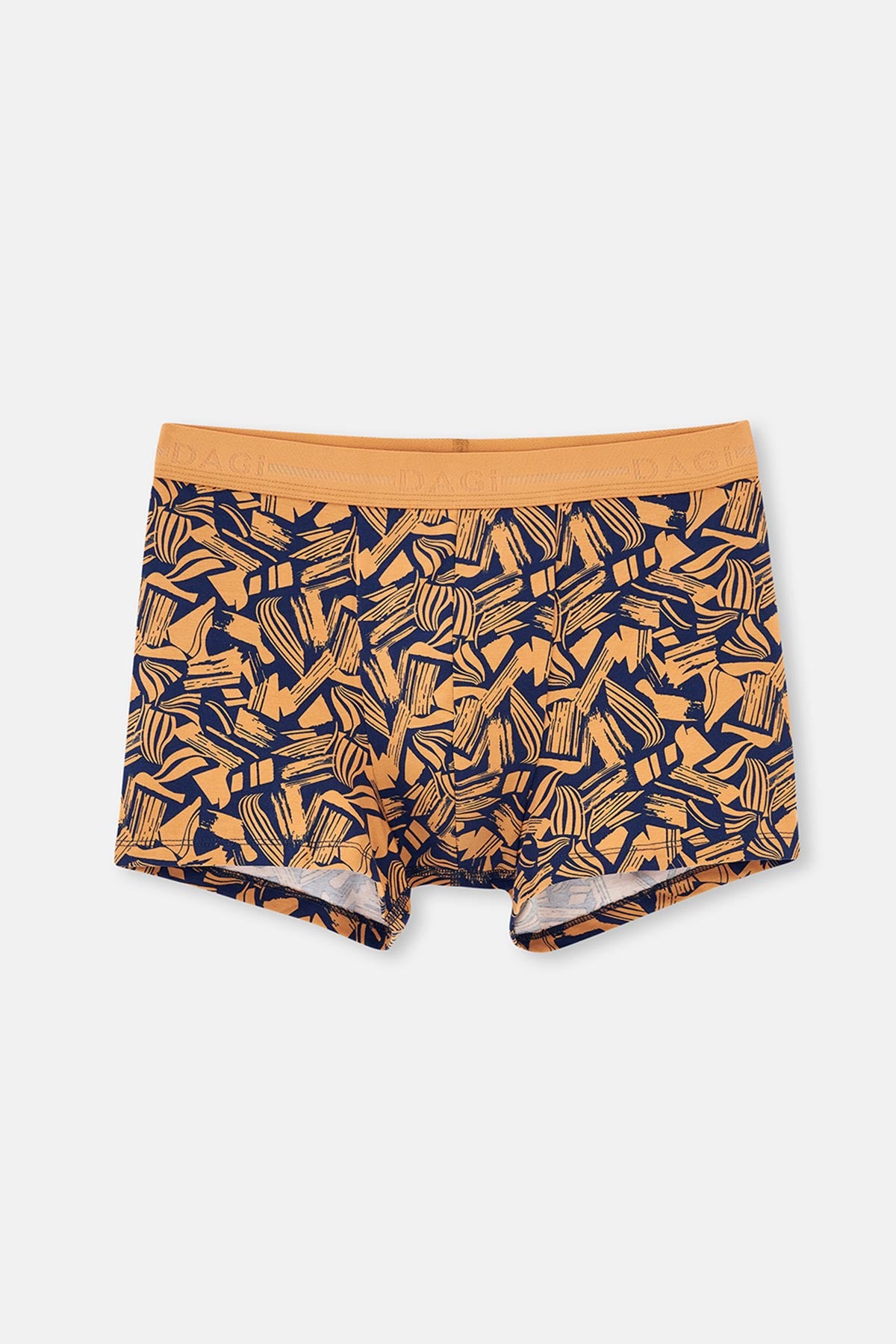 Lacivert Pamuk Desenli 3'lü Boxer