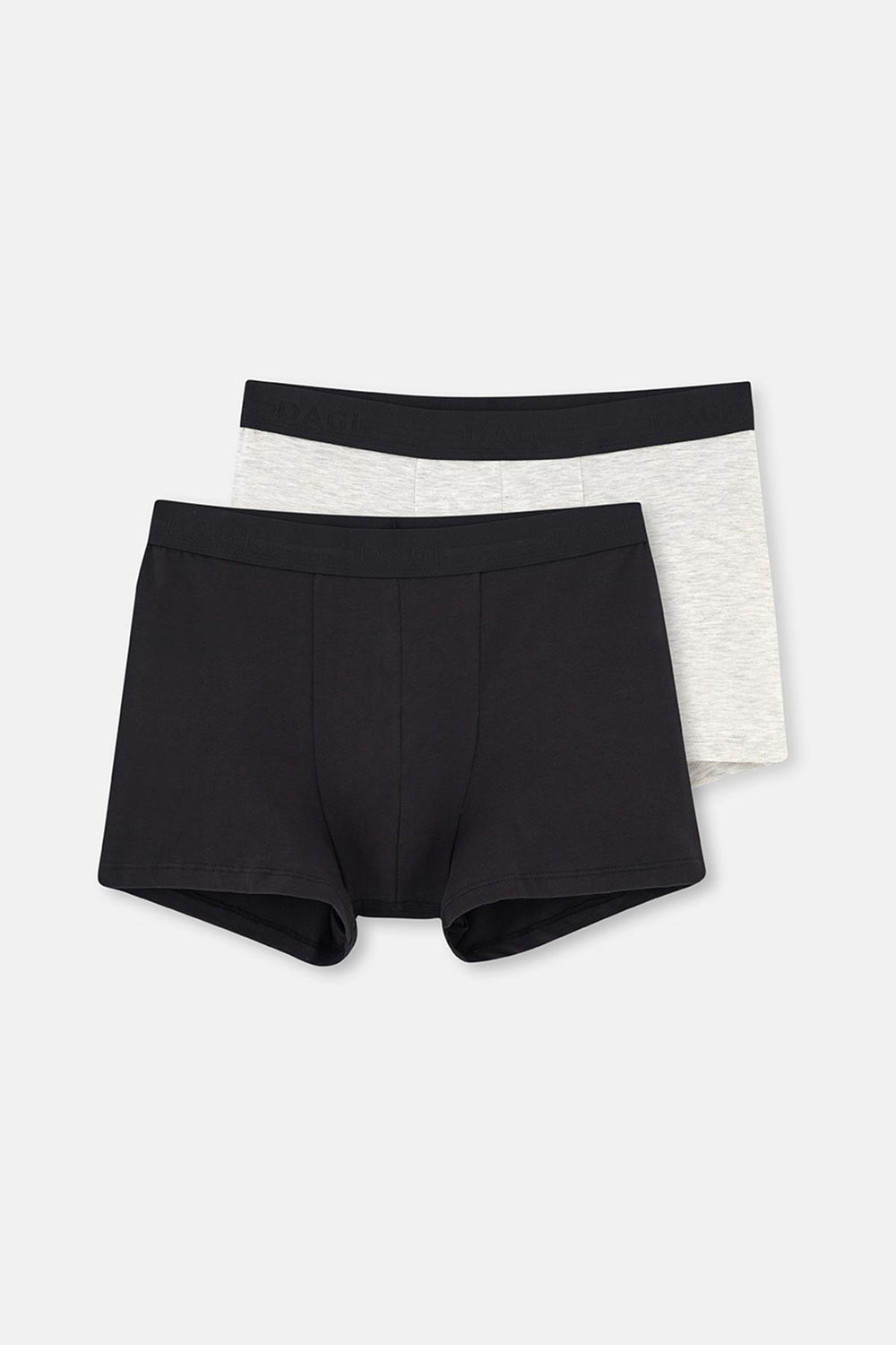 Grey Melange-Black BOXER