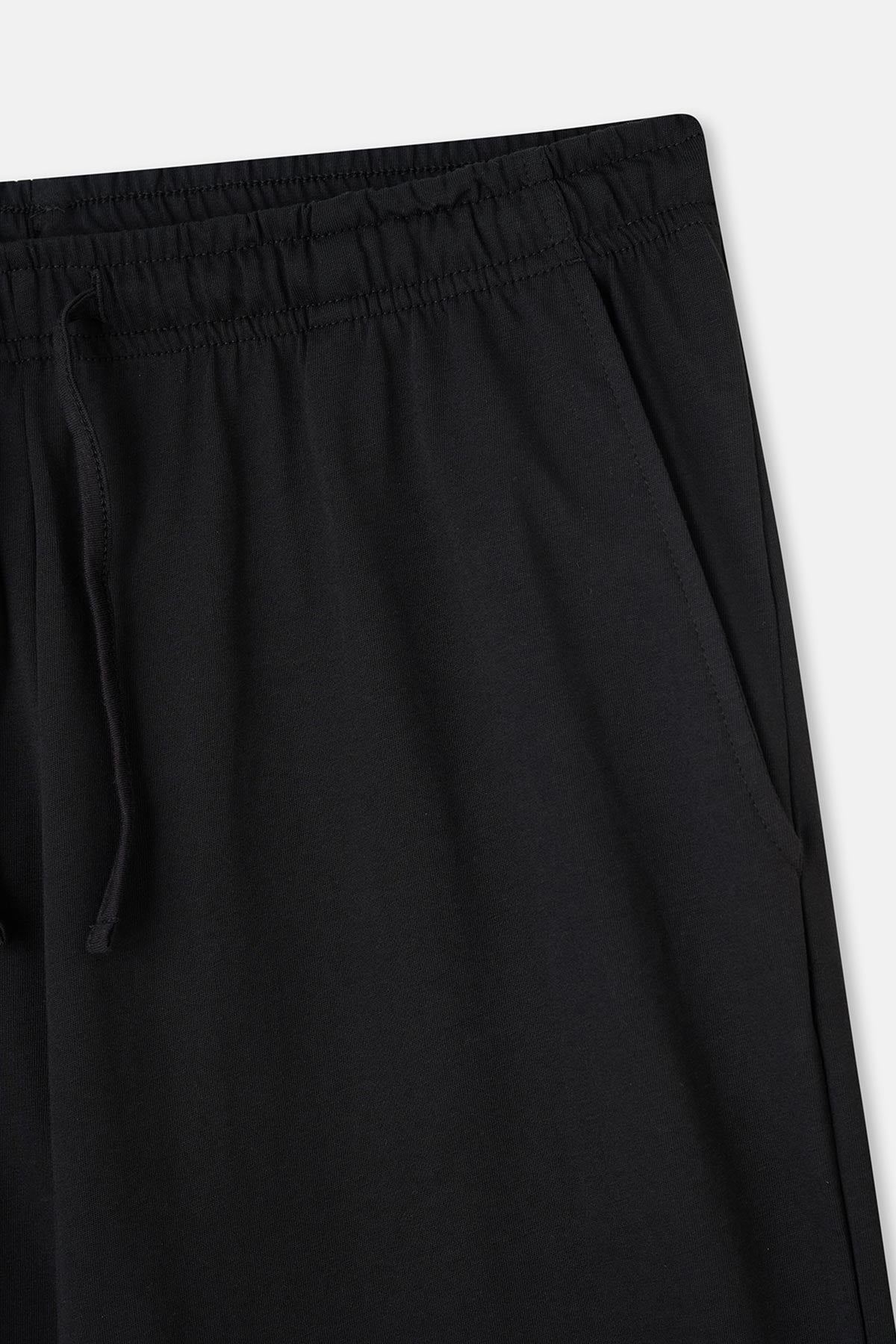 Siyah Süprem Cepli Pantolon Pijama Altı