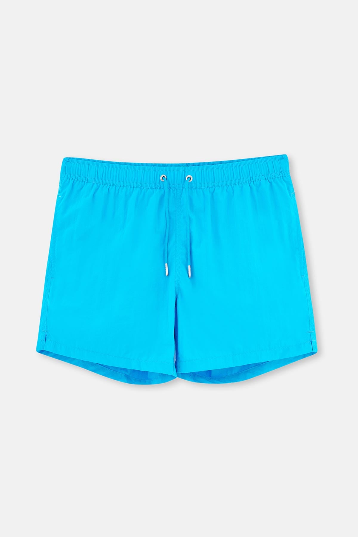 Mavi Düz Kısa Deniz Şortu