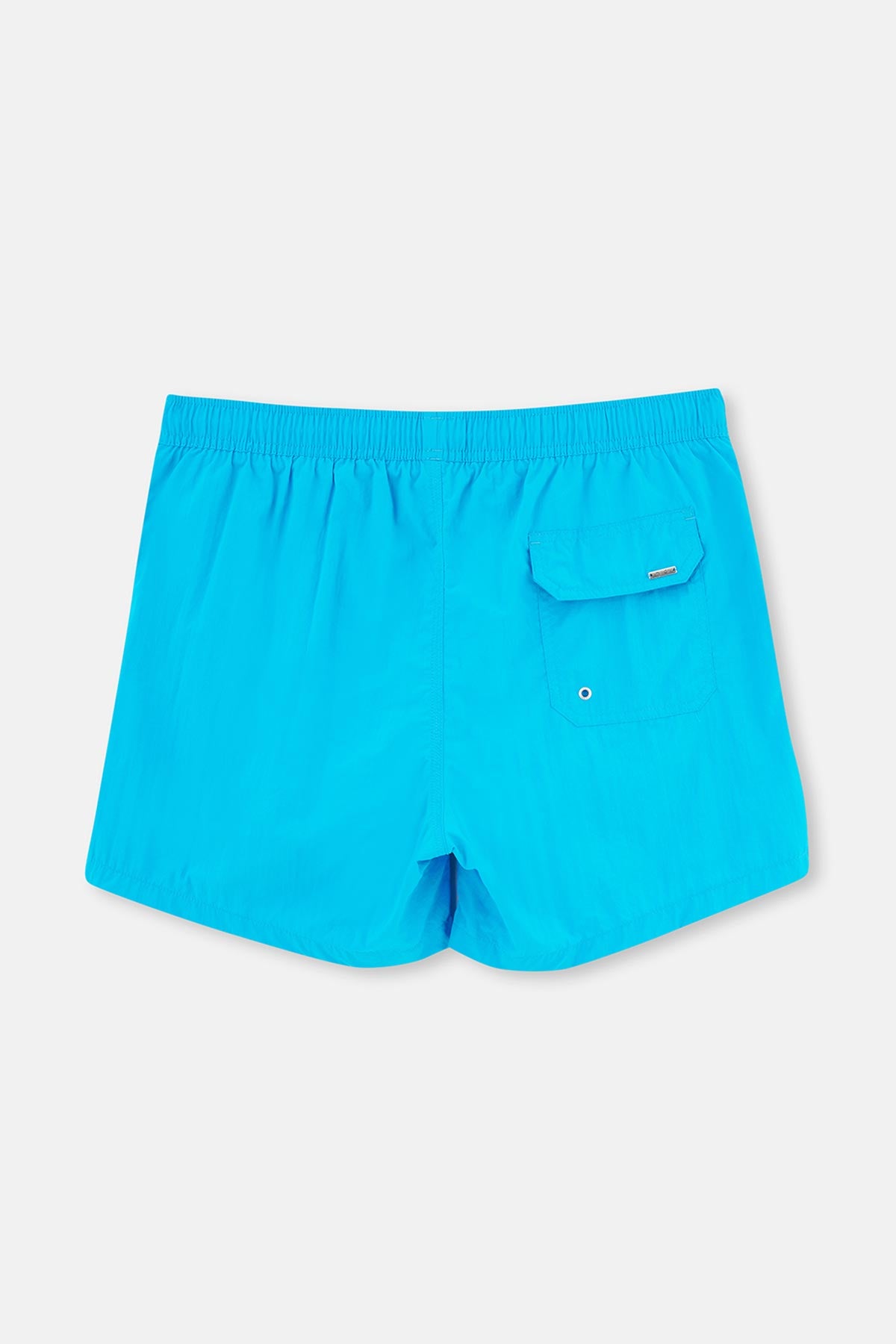 Mavi Düz Kısa Deniz Şortu