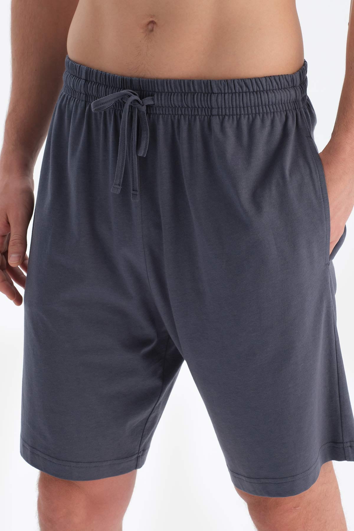 Indigo Cepli Gömlek Şort Modal Pijama Takımı