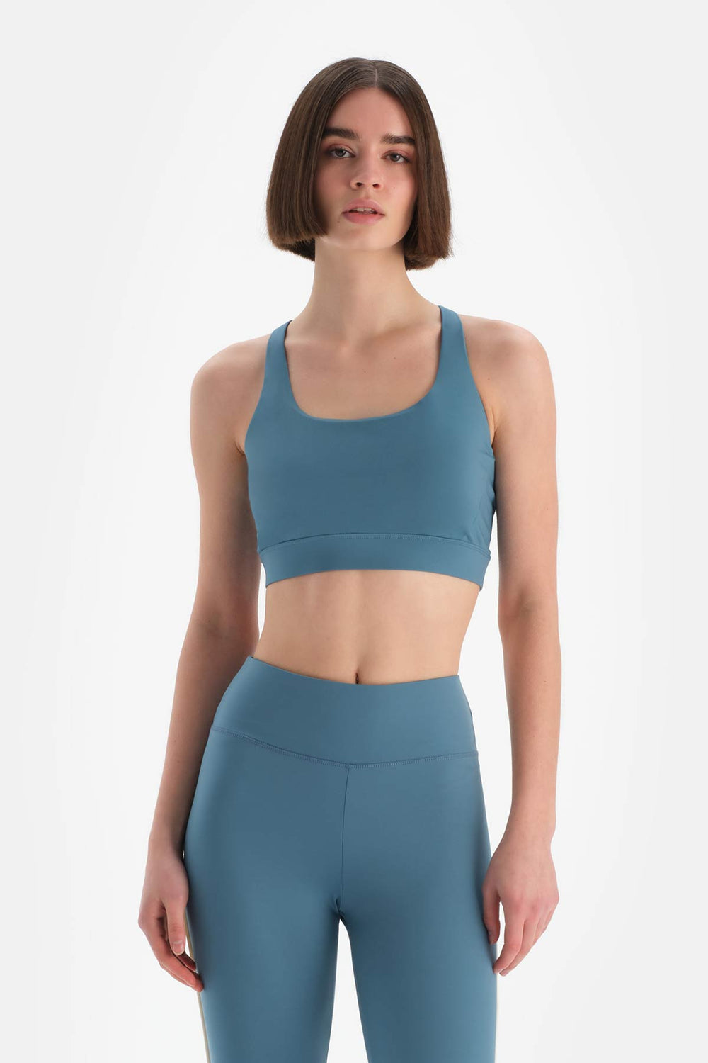 Açık Mavi Dagi Active Kadın Sırt Dekolteli Spor Sütyeni
