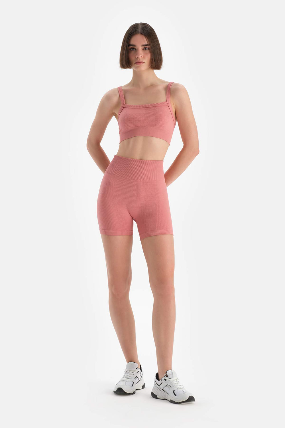 Gül Kurusu Dagi Active Kadın Seamless Bıker Tayt