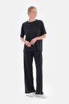 Black CUPRO TROUSERS WITH POCKETS