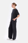 Black CUPRO TROUSERS WITH POCKETS