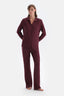 Bordeaux BASIC COTTON MODAL SHIRT PANTS KNITTED PAJAMAS SUIT