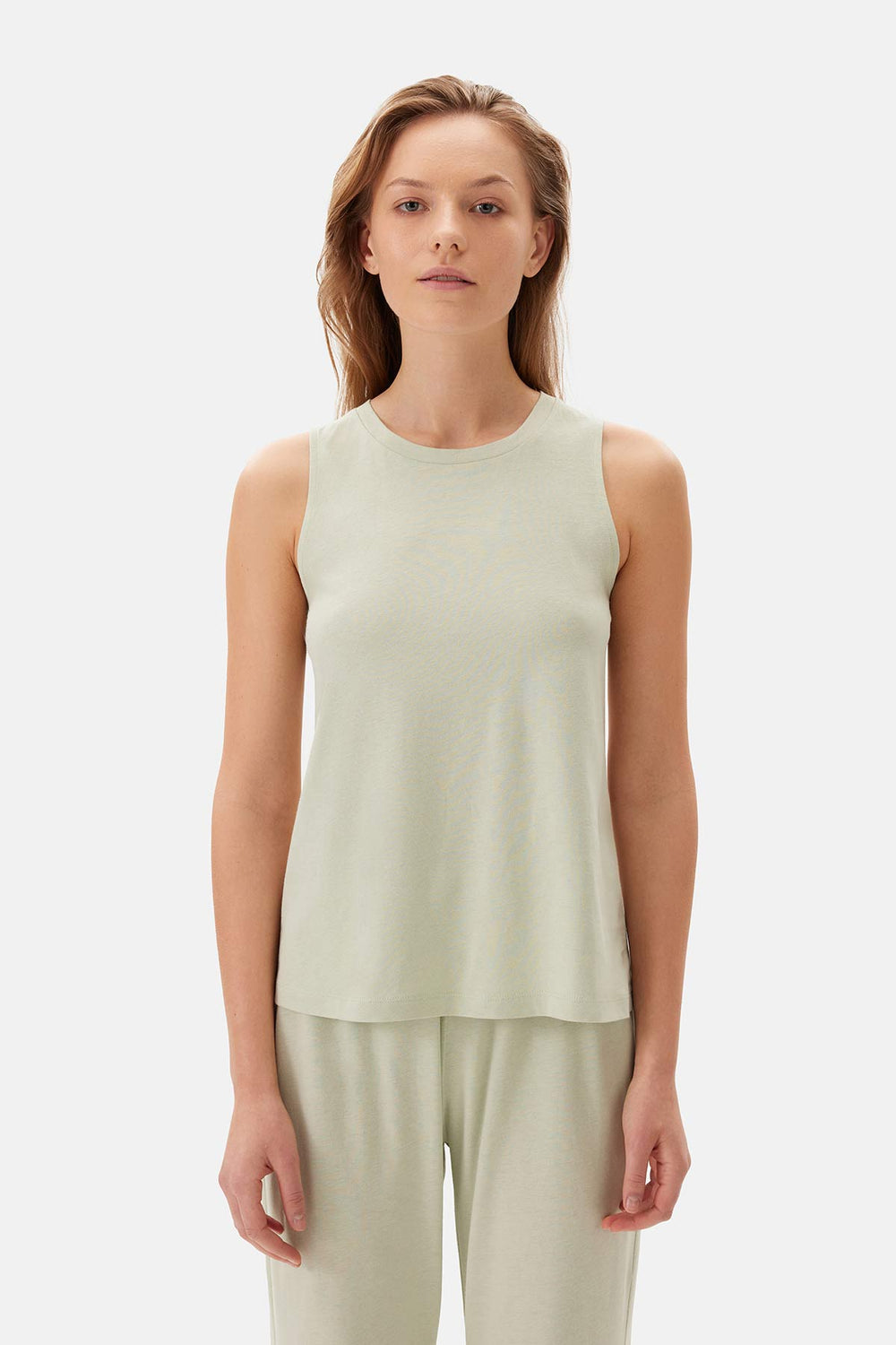 Yeşil Kalın Askılı Celliant Pijama Takımı