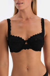 Black LACE DETAILED PREMIUM BASIC WIRE WIRE