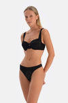 Black LACE DETAILED PREMIUM BASIC WIRE WIRE
