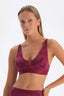 Damson TULLE DETAILED BODYSUIT