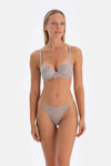 Light Grey LACE DETAILED STRING