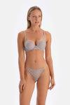 Light Grey LACE DETAILED STRING