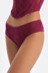 Damson TULLE DETAILED BODYSUIT