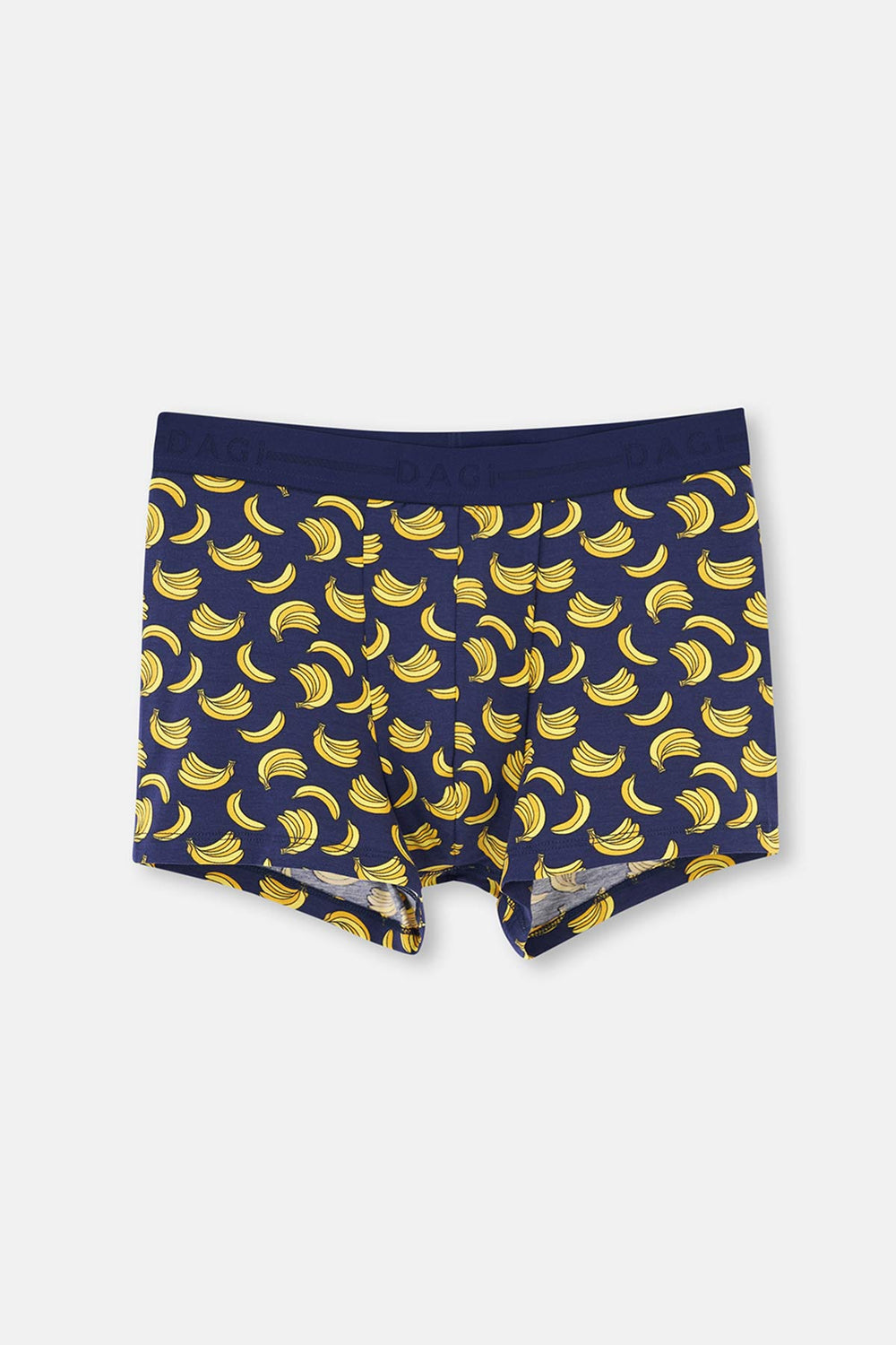 Lacivert Muz Desenli Pamuklu Boxer